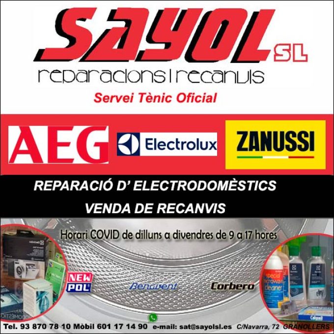 Reparació Electrodomèstics Sayol Granollers