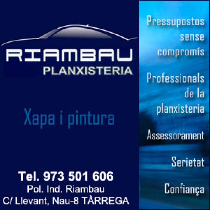 Taller Mecànic Tàrrega Planxisteria Riambau