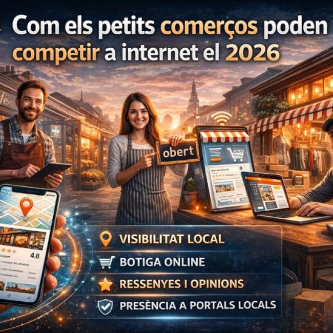 Com els petits comerços poden competir a internet el 2026