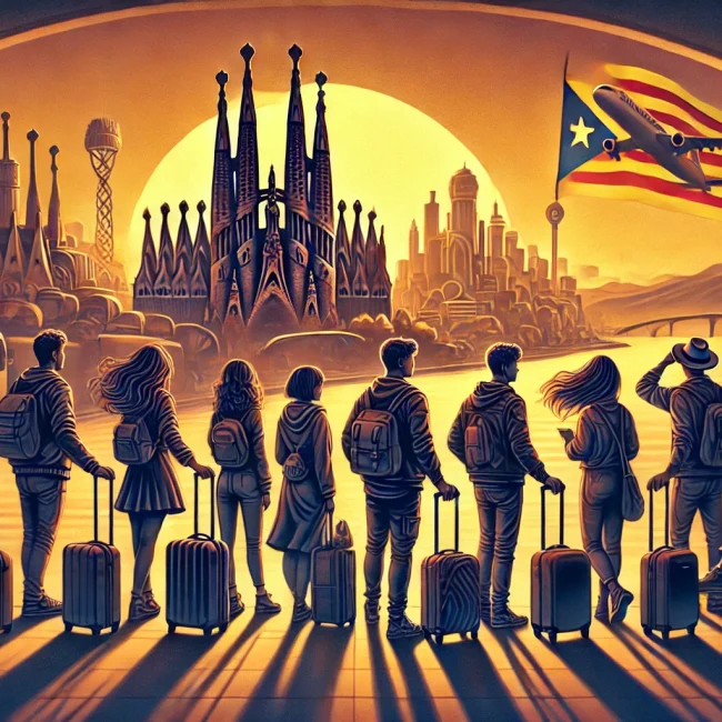Joves catalans cap a la migració