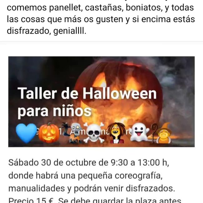 Mataró Taller Per Nens a Halloween