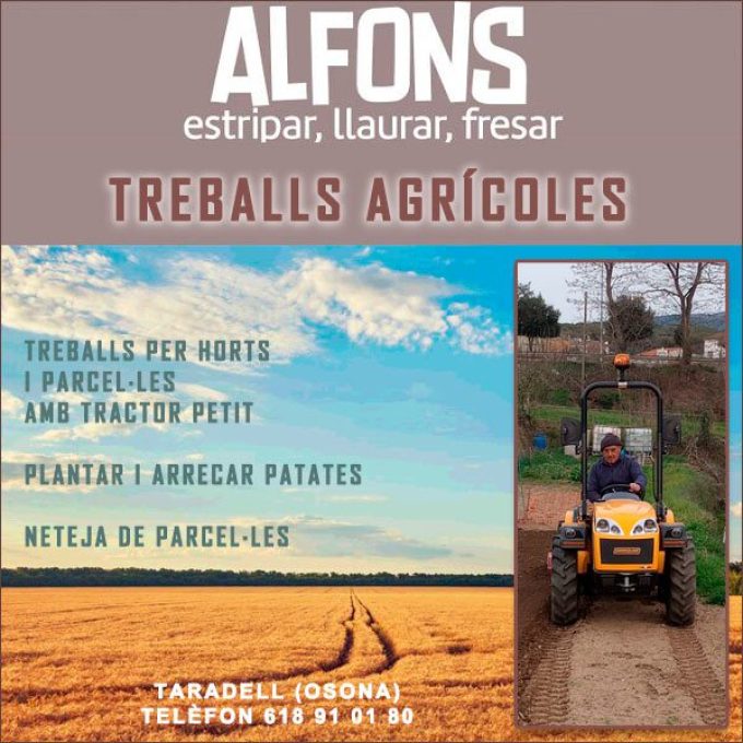 Osona Taradell Treballs Agrícoles Alfons