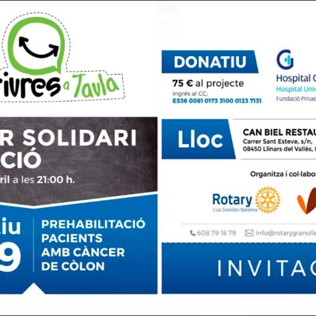 Càncer Còlon Sopar Solidari