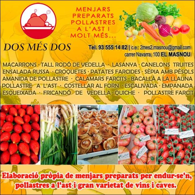 Masnou Pollastres Ast Menjars Preparats DosMésDos: