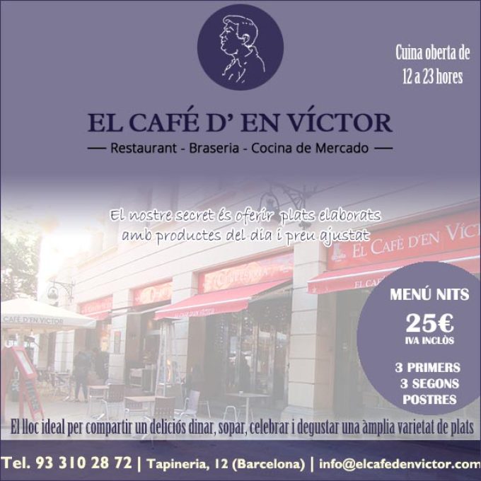 Restaurant Cafè Víctor Barcelona Barri Gòtic