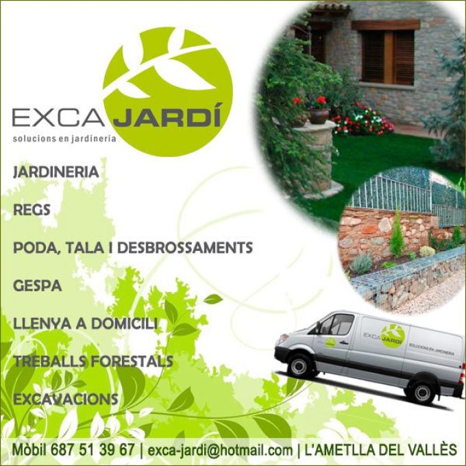 Ametlla Vallès Jardineria Desbrossaments Llenya ExcaJardí