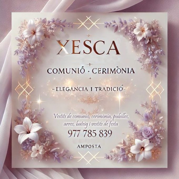 Amposta Vestits Cerimònia i Comunió Xesca