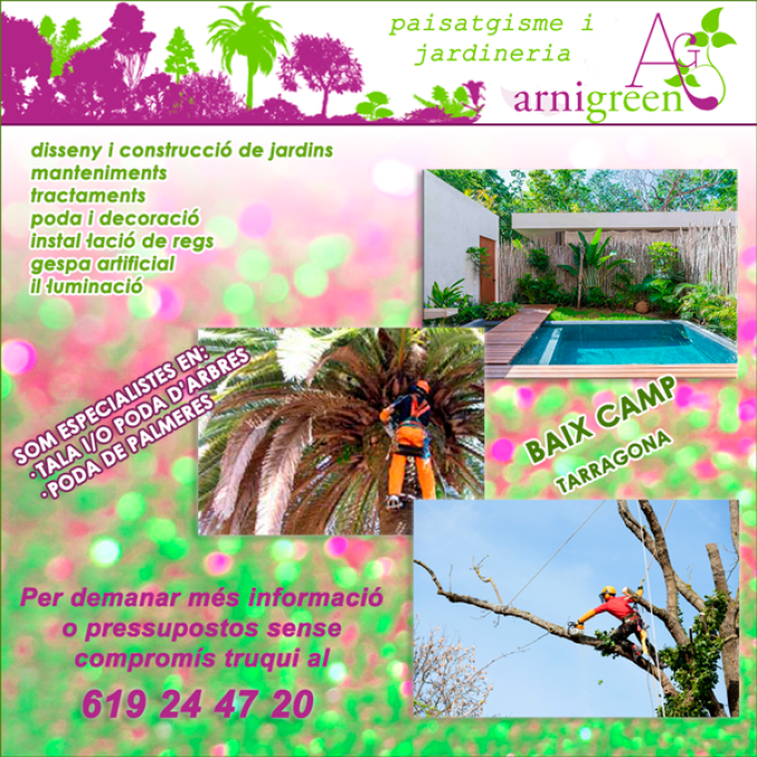 Tarragona Baix Camp Tala Poda Jardineria Arnigreen