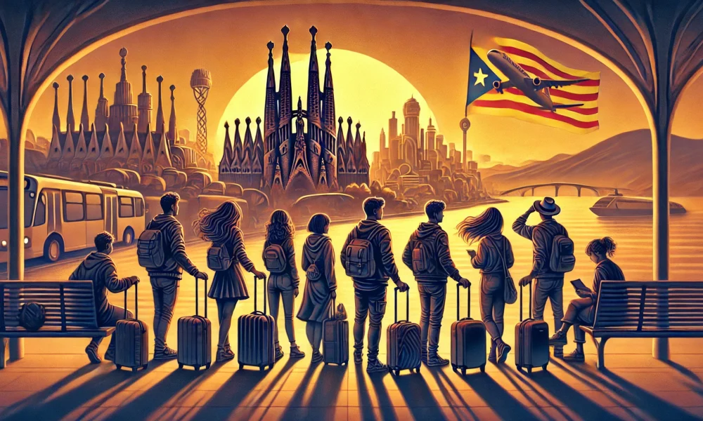 Joves catalans cap a la migració