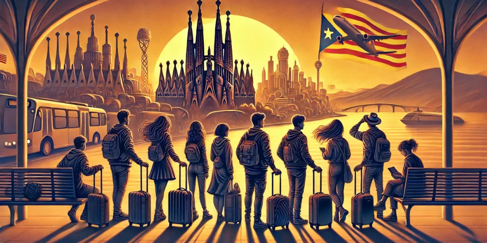 Joves catalans cap a la migració