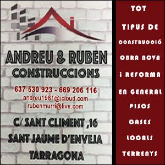 Construccions Sant Jaume Enveja Andreu Ruben