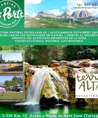 Horta Sant Joan Arnès Càmping els Ports