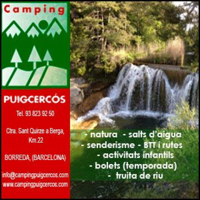 Càmping Puigcercós Borredà