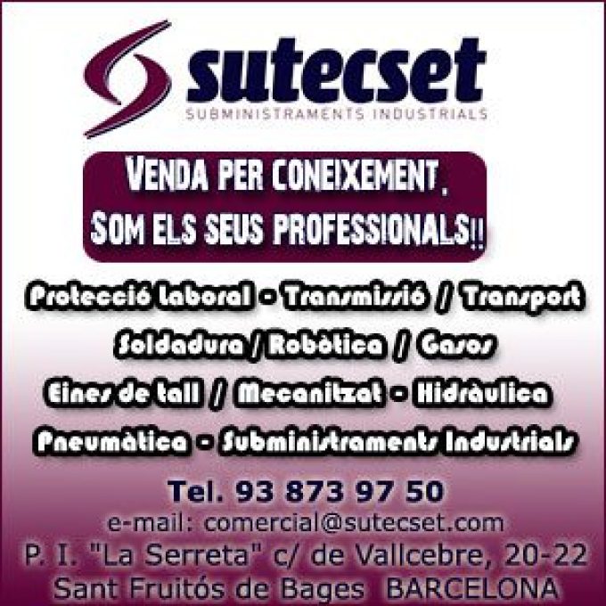 Sutecset Subministraments Industrials Sant Fruitós Bages