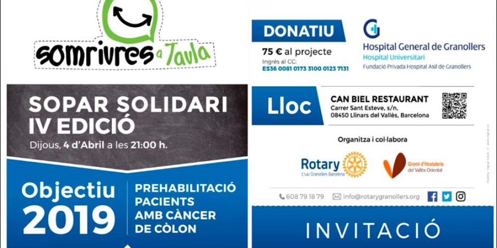 Càncer Còlon Sopar Solidari
