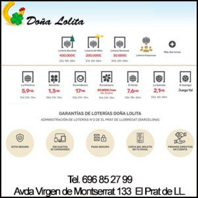 Lotería Doña Lolita el Prat de Llobregat