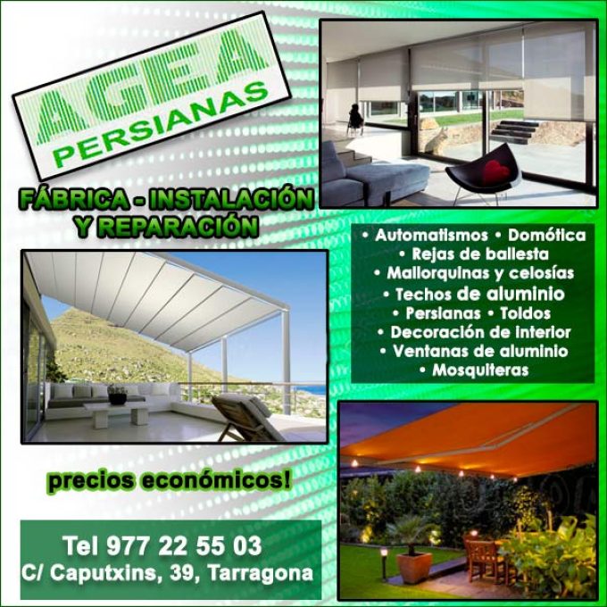 Tarragona Automatismos Toldos Motorización Persianas Agea